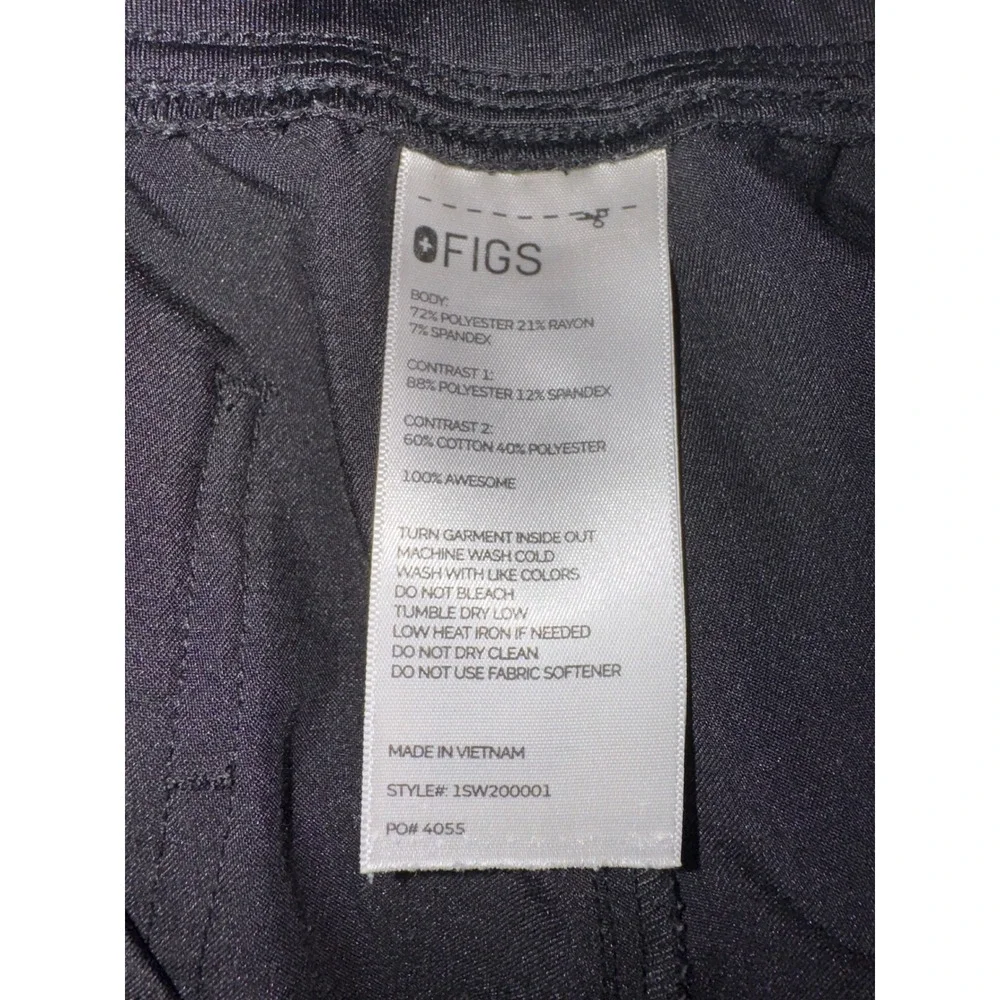 Figs Technical Collection Black Scrubs Jogger Pants Mens 3XL 1SW200001 Cargo